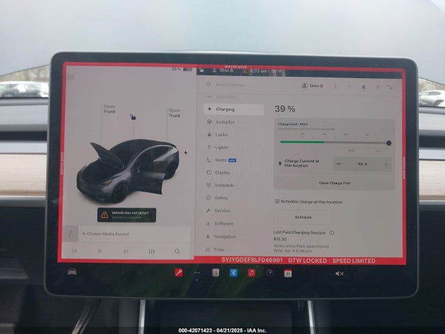5YJYGDEF8LF046961 Tesla Model Y