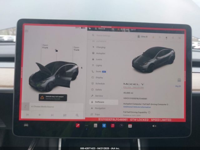 2020 TESLA MODEL Y 5YJYGDEF8LF046961 Photo 6