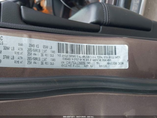 1C4RJFBG4JC268356 Jeep Grand Cherokee Limited 4x4