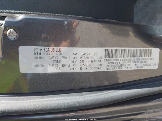 2C4RDGEG1JR345250 Dodge Grand Caravan Gt