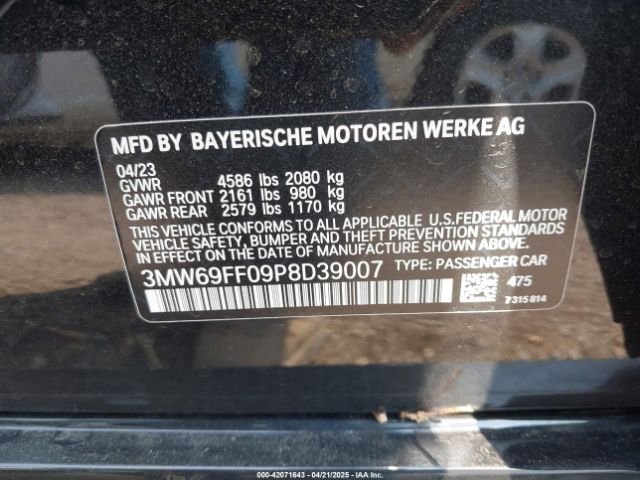 2023 BMW 330I 3MW69FF09P8D39007 Photo 8