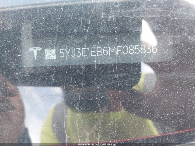 2021 TESLA MODEL 3 5YJ3E1EB6MF085836 Photo 8