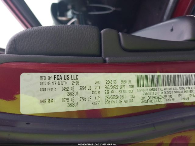 1C4RJEBG5GC314280 Jeep Grand Cherokee Limited