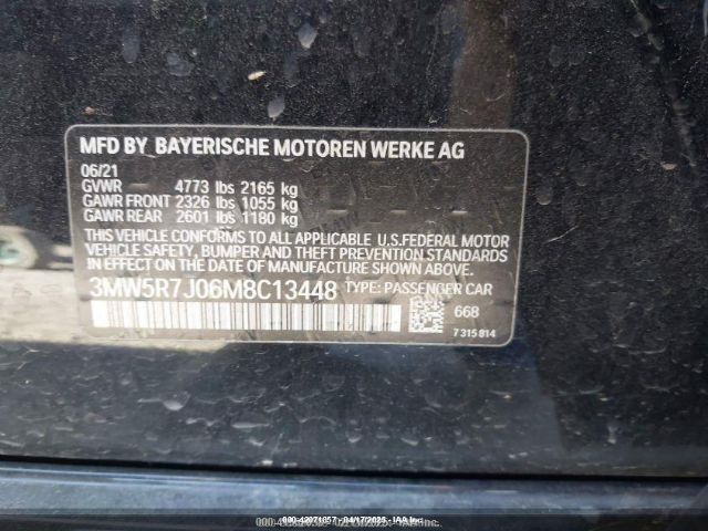 3MW5R7J06M8C13448 BMW 330i Xdrive