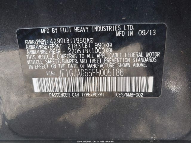 JF1GJAG65EH005186 Subaru Impreza 2.0i Limited