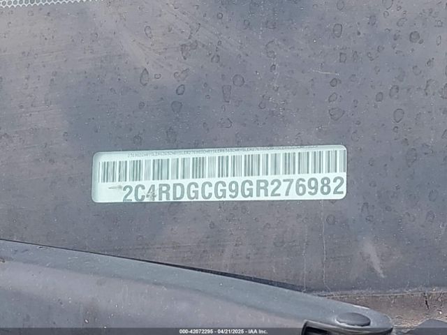 2C4RDGCG9GR276982 Dodge Grand Caravan Sxt