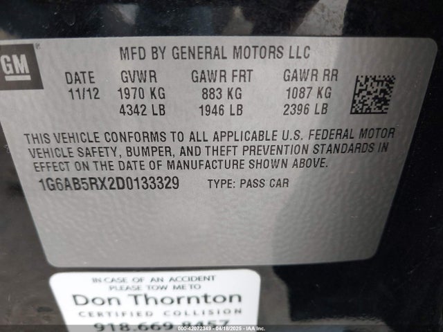 2013 CADILLAC ATS 1G6AB5RX2D0133329 Photo 8