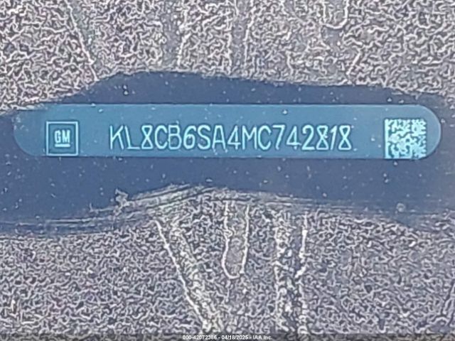 KL8CB6SA4MC742818 Chevrolet lv7 - mfi, variable valve timing, alum, gen 1 var 1