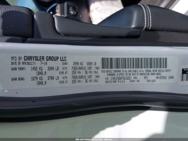 1C4RJFBGXFC613221 Jeep Grand Cherokee Limited