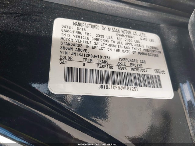JN1BJ1CP9JW181251 Nissan Rogue Sport Sv