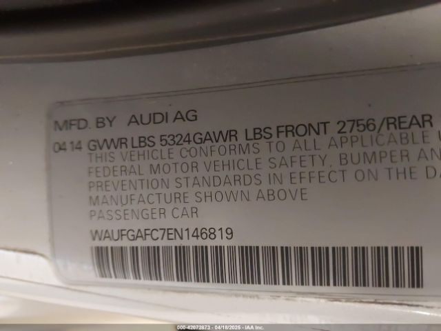 2014 AUDI A6 WAUFGAFC7EN146819 Photo 8