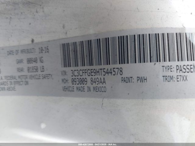 2017 FIAT 500E 3C3CFFGE9HT544578 Photo 8