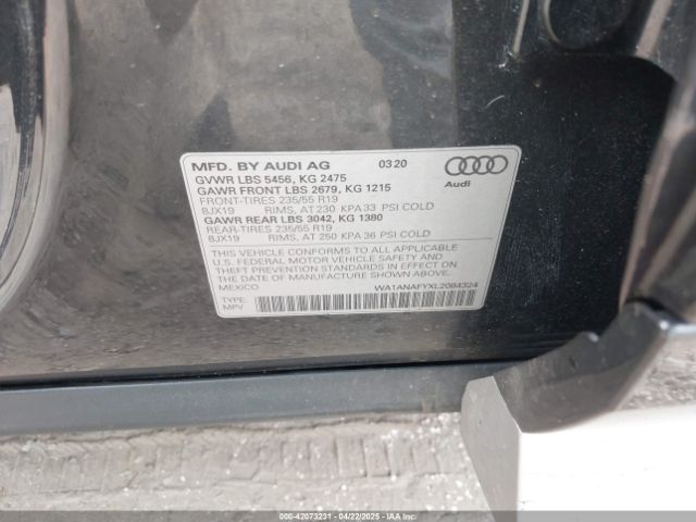 WA1ANAFYXL2084324 Audi Q5 Premium 45 Tfsi Quattro S Tronic