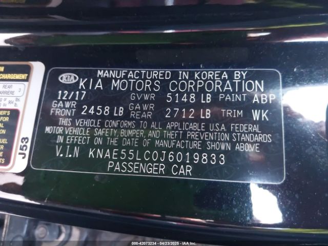 KNAE55LC0J6019833 KIA Stinger Gt2