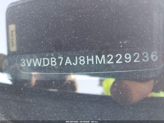 3VWDB7AJ8HM229236 Volkswagen Jetta 1.4t Se