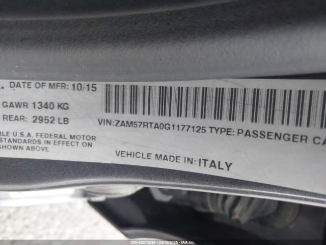 2016 MASERATI GHIBLI ZAM57RTA0G1177125 Photo 8