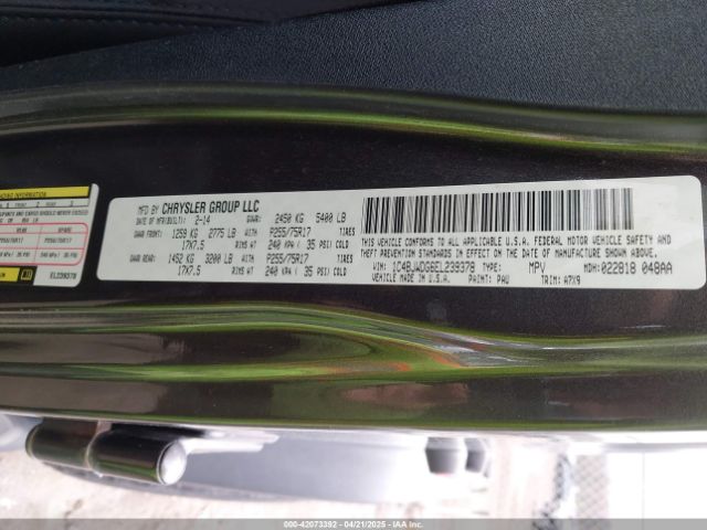 1C4BJWDG6EL239378 Jeep Wrangler Unlimited Sport