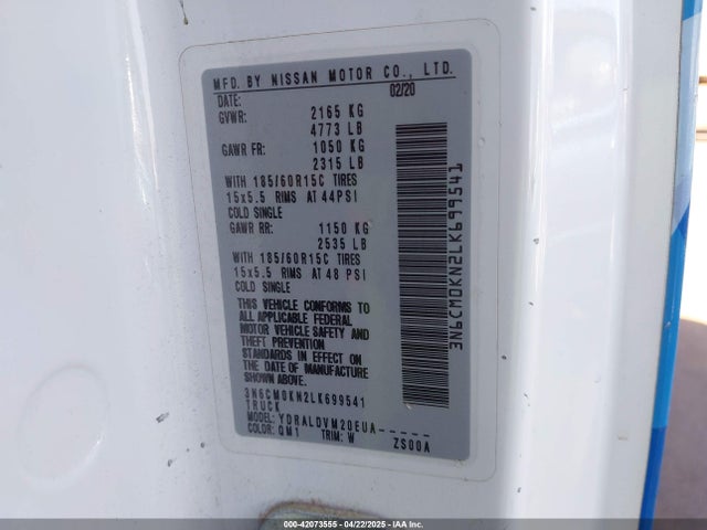 Nissan 2020 2020 3N6CM0KN2LK699541 Image 9