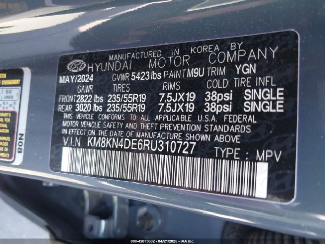 KM8KN4DE6RU310727 Hyundai Ioniq 5 Sel