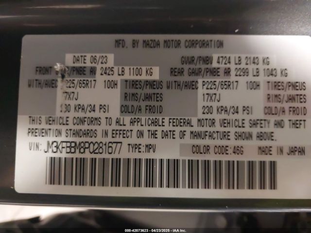 JM3KFBBM8P0281677 Mazda Cx-5 2.5 S Select