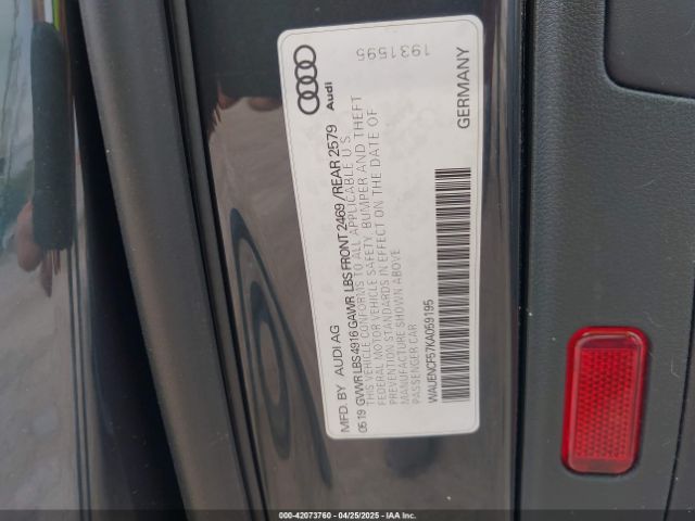 WAUENCF57KA059195 Audi 2019