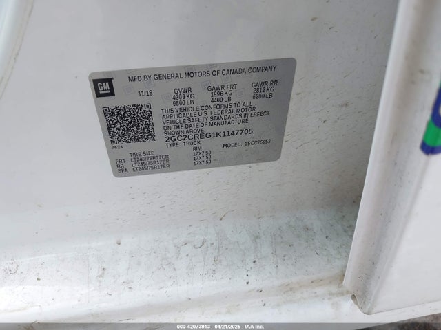 Chevrolet Silverado 2500hd Wt 2019 2GC2CREG1K1147705 Image 9