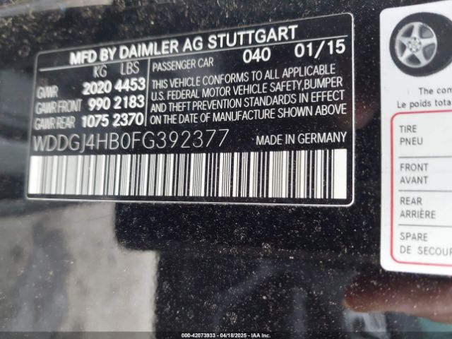 2015 MERCEDES-BENZ C 250 WDDGJ4HB0FG392377 Photo 8