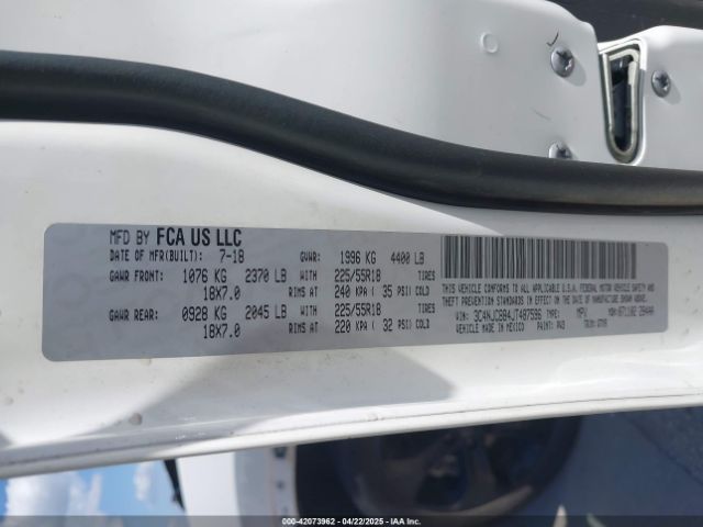 3C4NJCBB4JT487596 Jeep Compass Altitude Fwd