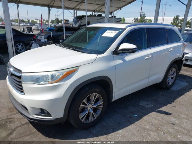 5TDKKRFH0FS039276 Toyota Highlander Xle V6
