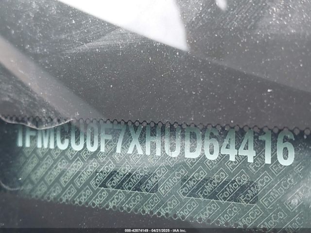 1FMCU0F7XHUD64416 Ford ESCAPE S