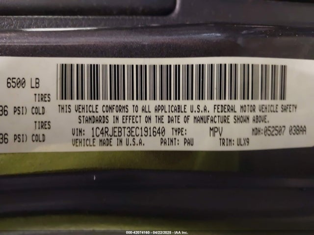 1C4RJEBT3EC191640 Jeep Grand Cherokee Limited