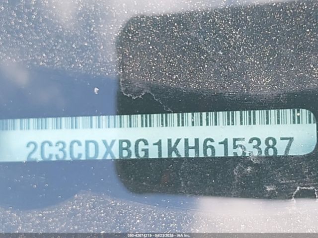 2C3CDXBG1KH615387 Dodge Charger Sxt Rwd