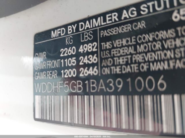 2011 MERCEDES-BENZ E 350 WDDHF5GB1BA391006 Photo 8