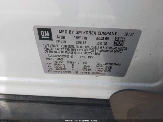 KL4MMBS26PB026109 Buick Encore Gx Preferred Fwd