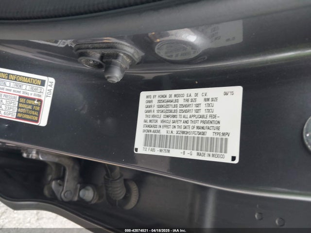 3CZRM3H51FG704087 Honda CR-V EX