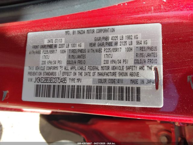 JM3KE2BE8E0375485 Mazda CX-5 SPORT