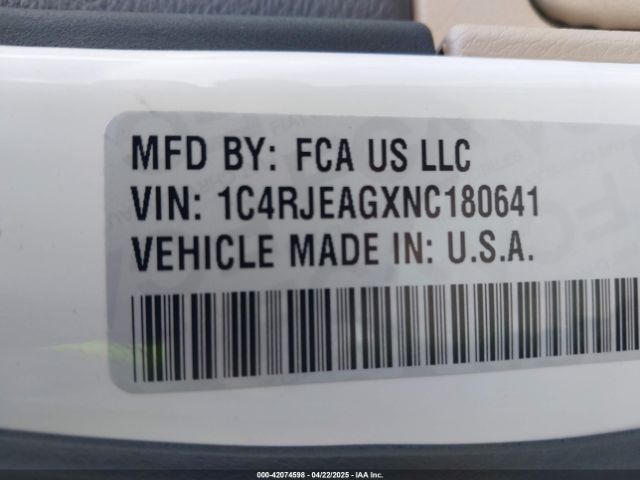 2022 JEEP GRAND CHEROKEE WK 1C4RJEAGXNC180641 Photo 8