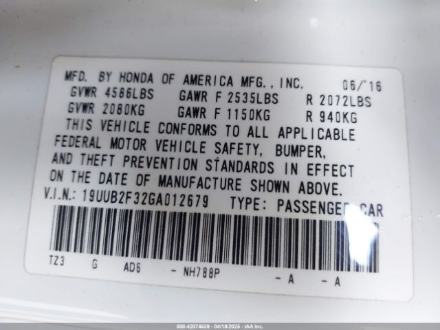 2016 ACURA TLX 19UUB2F32GA012679 Photo 8