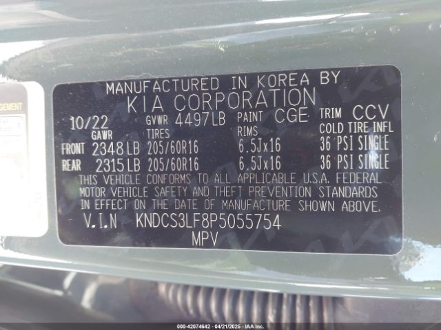 2023 KIA NIRO PLUG-IN HYBRID KNDCS3LF8P5055754 Photo 8
