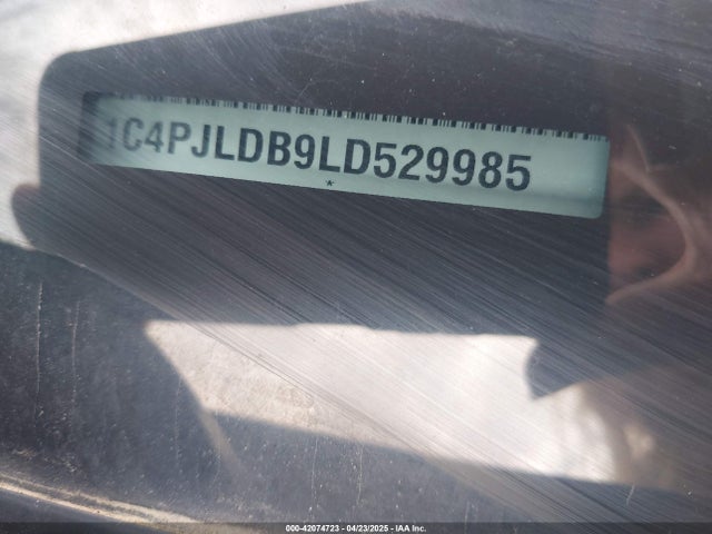1C4PJLDB9LD529985 Jeep Cherokee Limited Fwd