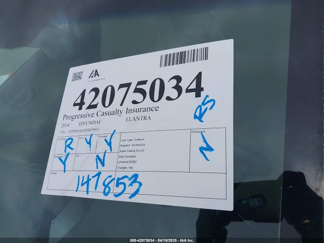 5NPDH4AE4EH479951 Hyundai Elantra Limited