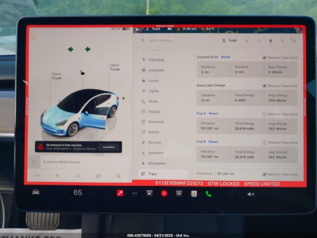 2022 TESLA MODEL 3 5YJ3E1EB9NF321073 Photo 6