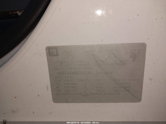 1GCVKNEH9HZ148344 Chevrolet Silverado 1500 Wt