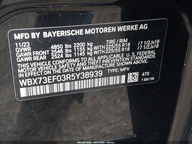 2024 BMW X1 WBX73EF03R5Y38939 Photo 8