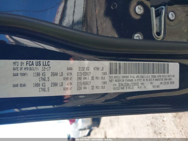 3C4NJDDBXJT238593 Jeep Compass Trailhawk 4x4