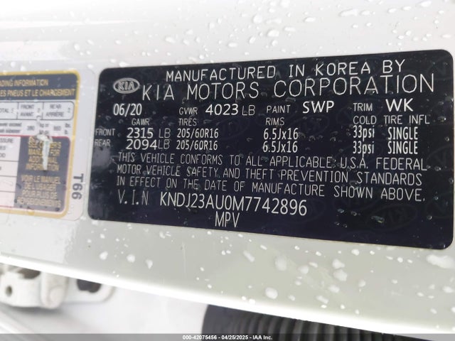 KNDJ23AU0M7742896 KIA SOUL LX