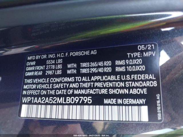 2021 PORSCHE MACAN WP1AA2A52MLB09795 Photo 8