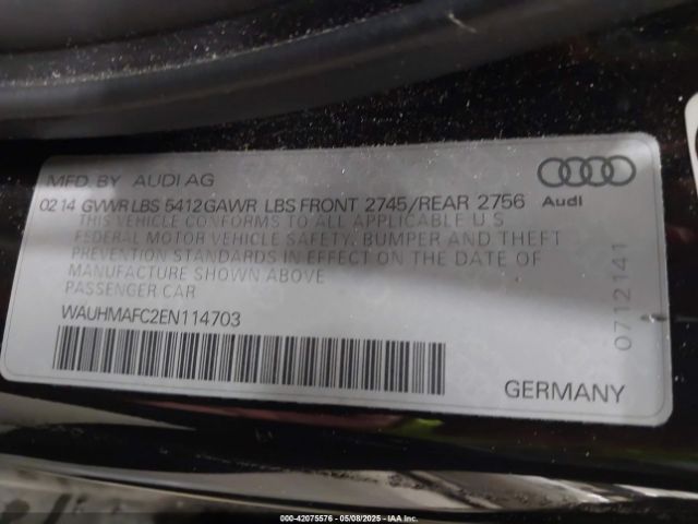 2014 AUDI A6 WAUHMAFC2EN114703 Photo 8