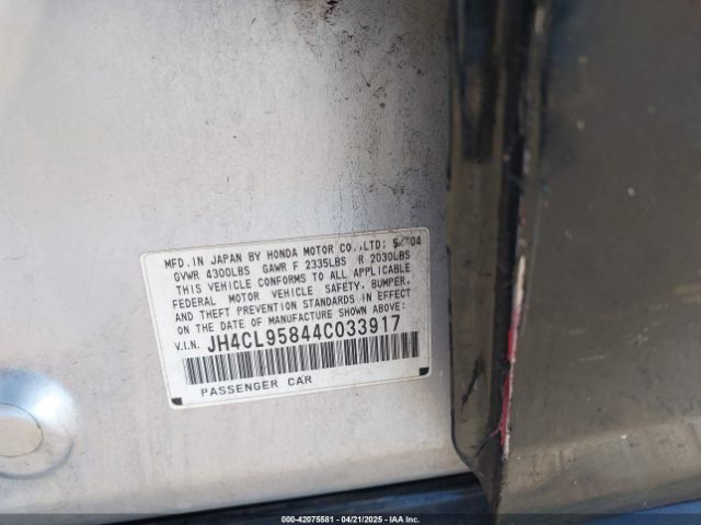 2004 ACURA TSX JH4CL95844C033917 Photo 8