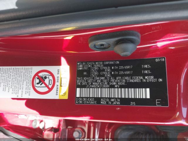 JTJYARBZ5K2128089 Lexus NX 300